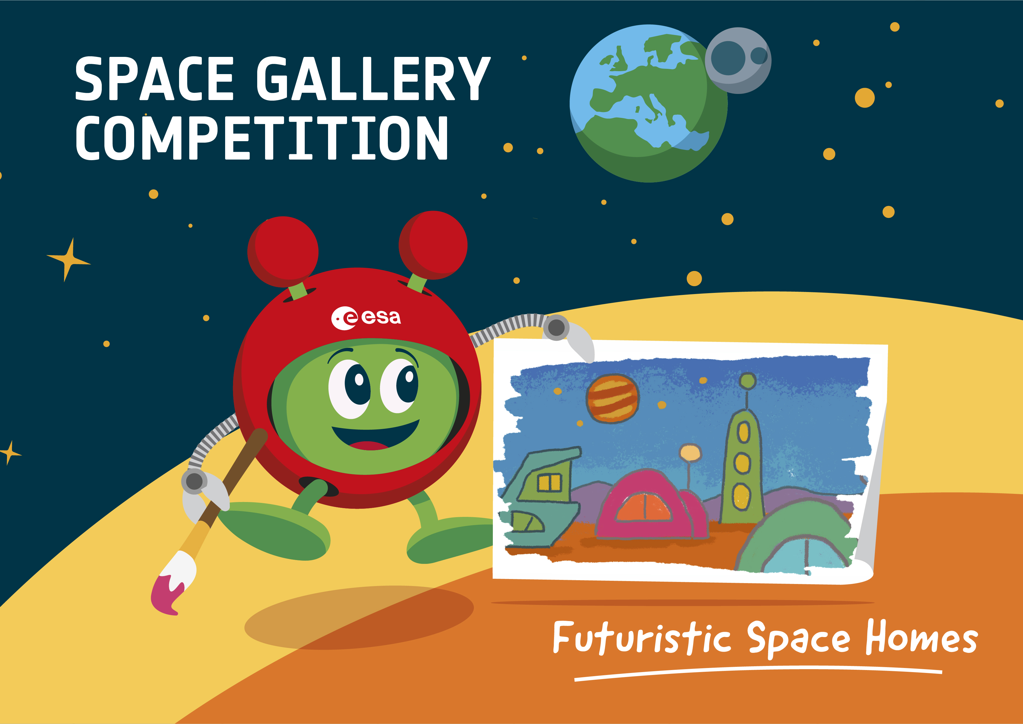 ESA Kids – Space Gallery – futurystyczne domy kosmiczne
