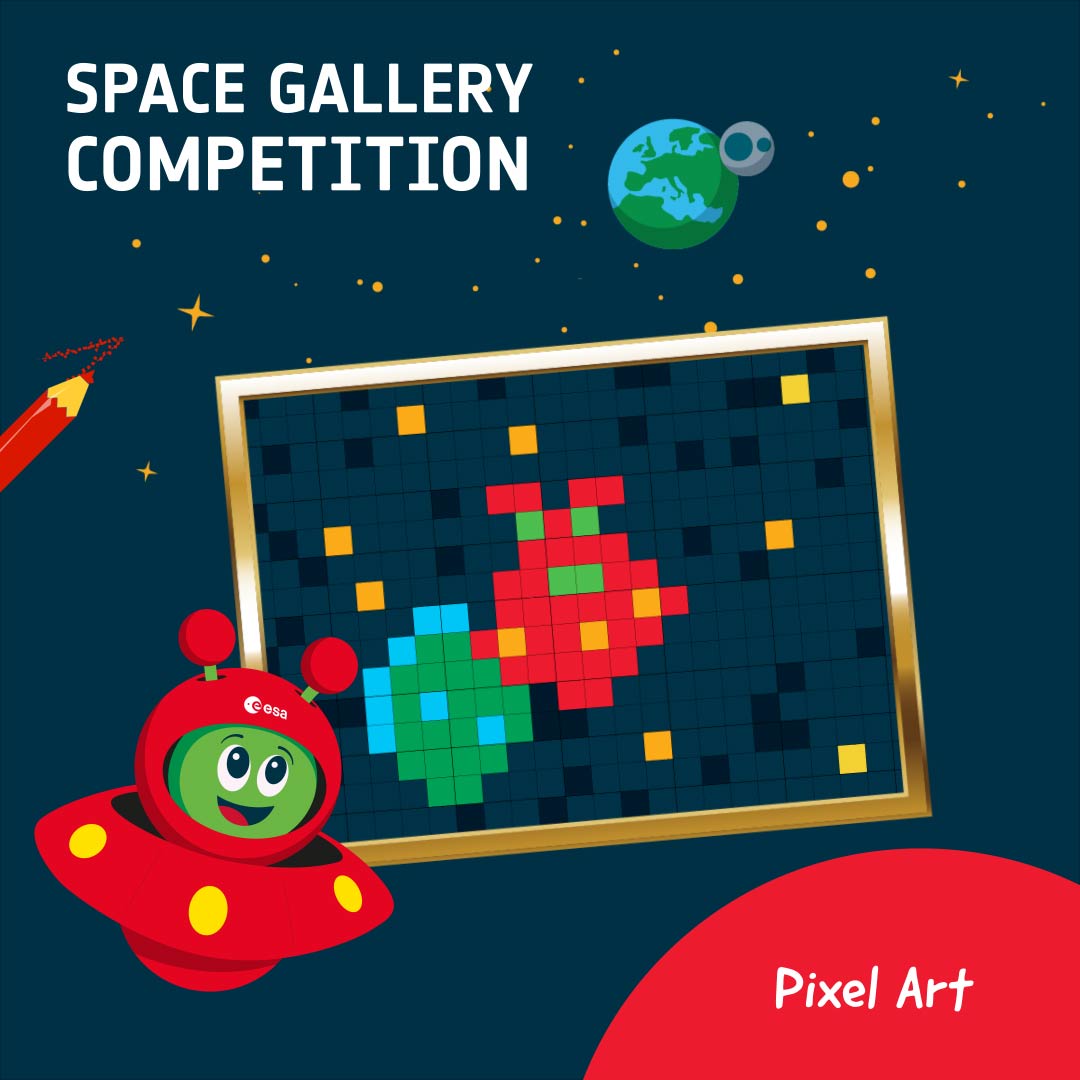 ESA Kids – Space Gallery – Pixel art